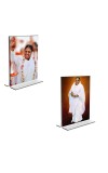 Car Desk/Table Top Maa AMRITANANDAMAYI Acrylic T-Style Photo Stand - 2.5x3.5 Inches, Compact and Stylish Spiritual Display, easily change 2 photos ( Pack of 1 ) Car Desk/Table Top Maa AMRITANANDAMAYI Acrylic T-Style Photo Stand - 2.5x3.5 Inches, Compact and Stylish Spiritual Display, easily change 2 photos ( Pack of 1 )