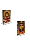 Car Desk/Table Top Lord Shiva Lingam Acrylic T-Style Photo Stand - 2.5x3.5 Inches, Compact and Stylish Spiritual Display, easily change 2 photos ( Pack of 1 ) Car Desk/Table Top Lord Shiva Lingam Acrylic T-Style Photo Stand - 2.5x3.5 Inches, Compact and Stylish Spiritual Display, easily change 2 photos ( Pack of 1 )