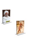 Car Desk/Table Top Sant Rajinder Singh ji Maharaj Acrylic T-Style Photo Stand - 2.5x3.5 Inches, Compact and Stylish Spiritual Display, easily change 2 photos ( Pack of 1 ) Car Desk/Table Top Sant Rajinder Singh ji Maharaj Acrylic T-Style Photo Stand - 2.5x3.5 Inches, Compact and Stylish Spiritual Display, easily change 2 photos ( Pack of 1 )