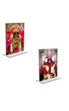 Car Desk/Table Top Maa Tara Acrylic T-Style Photo Stand - 2.5x3.5 Inches, Compact and Stylish Spiritual Display, easily change 2 photos ( Pack of 1 ) Car Desk/Table Top Maa Tara Acrylic T-Style Photo Stand - 2.5x3.5 Inches, Compact and Stylish Spiritual Display, easily change 2 photos ( Pack of 1 )