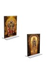 Car Desk/Table Top Lord Tirupati Balaji Acrylic T-Style Photo Stand - 2.5x3.5 Inches, Compact and Stylish Spiritual Display, easily change 2 photos ( Pack of 1 ) Car Desk/Table Top Lord Tirupati Balaji Acrylic T-Style Photo Stand - 2.5x3.5 Inches, Compact and Stylish Spiritual Display, easily change 2 photos ( Pack of 1 )
