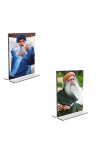 Car Desk/Table Top Osho Acrylic T-Style Photo Stand - 2.5x3.5 Inches, Compact and Stylish Spiritual Display, easily change 2 photos ( Pack of 1 ) Car Desk/Table Top Osho Acrylic T-Style Photo Stand - 2.5x3.5 Inches, Compact and Stylish Spiritual Display, easily change 2 photos ( Pack of 1 )