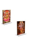 Car Desk/Table Top Maa Lakshmi Lord Narayan Acrylic T-Style Photo Stand - 2.5x3.5 Inches, Compact and Stylish Spiritual Display, easily change 2 photos ( Pack of 1 ) Car Desk/Table Top Maa Lakshmi Lord Narayan Acrylic T-Style Photo Stand - 2.5x3.5 Inches, Compact and Stylish Spiritual Display, easily change 2 photos ( Pack of 1 )