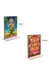 Car Desk/Table Top Maa Lakshmi Acrylic T-Style Photo Stand - 2.5x3.5 Inches, Compact and Stylish Spiritual Display, easily change 2 photos ( Pack of 1 ) Car Desk/Table Top Maa Lakshmi Acrylic T-Style Photo Stand - 2.5x3.5 Inches, Compact and Stylish Spiritual Display, easily change 2 photos ( Pack of 1 )