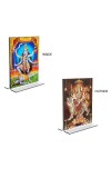 Car Desk/Table Top Maa Kali & Maa Durga Acrylic T-Style Photo Stand - 2.5x3.5 Inches, Compact and Stylish Spiritual Display, easily change 2 photos ( Pack of 1 ) Car Desk/Table Top Maa Kali & Maa Durga Acrylic T-Style Photo Stand - 2.5x3.5 Inches, Compact and Stylish Spiritual Display, easily change 2 photos ( Pack of 1 )