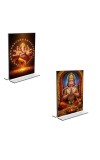 Car Desk/Table Top Lord Ganesh & Sri Hanuman Acrylic T-Style Photo Stand - 2.5x3.5 Inches, Compact and Stylish Spiritual Display, easily change 2 photos ( Pack of 1 ) Car Desk/Table Top Lord Ganesh & Sri Hanuman Acrylic T-Style Photo Stand - 2.5x3.5 Inches, Compact and Stylish Spiritual Display, easily change 2 photos ( Pack of 1 )