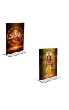 Car Desk/Table Top Sri Ganesh & Kartiyeka Acrylic T-Style Photo Stand - 2.5x3.5 Inches, Compact and Stylish Spiritual Display, easily change 2 photos ( Pack of 1 ) Car Desk/Table Top Sri Ganesh & Kartiyeka Acrylic T-Style Photo Stand - 2.5x3.5 Inches, Compact and Stylish Spiritual Display, easily change 2 photos ( Pack of 1 )