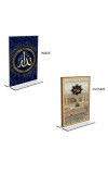 Car Desk/Table Top Islamic Allah & Mecca Madina Acrylic T-Style Photo Stand - 2.5x3.5 Inches, Compact and Stylish Spiritual Display, easily change 2 photos ( Pack of 1 ) Car Desk/Table Top Islamic Allah & Mecca Madina Acrylic T-Style Photo Stand - 2.5x3.5 Inches, Compact and Stylish Spiritual Display, easily change 2 photos ( Pack of 1 )