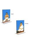 Car Desk/Table Top Anukul Chandra Thakur & Jagajanani Sree Sree Barama Acrylic T-Style Photo Stand - 2.5x3.5 Inches, Compact and Stylish Spiritual Display, easily change 2 photos ( Pack of 1 ) Car Desk/Table Top Anukul Chandra Thakur & Jagajanani Sree Sree Barama Acrylic T-Style Photo Stand - 2.5x3.5 Inches, Compact and Stylish Spiritual Display, easily change 2 photos ( Pack of 1 )