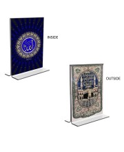 Car Desk/Table Top Islamic Allah & Mecca Madina Acrylic T-Style Photo Stand - 2.5x3.5 Inches, Compact and Stylish Spiritual Display, easily change 2 photos ( Pack of 1 ) Car Desk/Table Top Islamic Allah & Mecca Madina Acrylic T-Style Photo Stand - 2.5x3.5 Inches, Compact and Stylish Spiritual Display, easily change 2 photos ( Pack of 1 )