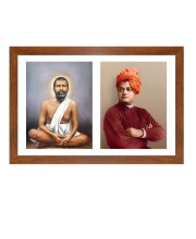 Ramakrishna paramahamsa  and vivekananda Photo Frame - 11x15Inches - Spiritual Artwork for Home Wall Decoration, Puja Room and Office Decoration and Gifting 