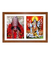 Maa tara and kali Photo Frame - 11x15Inches - Spiritual Artwork for Home Wall Decoration, Puja Room and Office Decoration and Gifting 