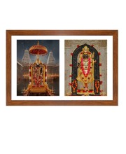 Lord balaji and lord ayodhya rama Photo Frame - 11x15Inches - Spiritual Artwork for Home Wall Decoration, Puja Room and Office Decoration and Gifting 