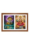 Lord vishnu and lakshmi Photo Frame - 11x15Inches - Spiritual Artwork for Home Wall Decoration, Puja Room and Office Decoration and Gifting 