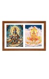 Soma and Mitra Photo Frame - 11x15Inches - Spiritual Artwork for Home Wall Decoration, Puja Room and Office Decoration and Gifting 