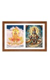 Mitra and soma Photo Frame - 11x15Inches - Spiritual Artwork for Home Wall Decoration, Puja Room and Office Decoration and Gifting 