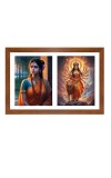 Sita and durga maa Photo Frame - 11x15Inches - Spiritual Artwork for Home Wall Decoration, Puja Room and Office Decoration and Gifting Sita and durga maa Photo Frame - 11x15Inches - Spiritual Artwork for Home Wall Decoration, Puja Room and Office Decoration and Gifting