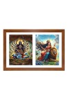 Maa kali and uma devi Photo Frame - 11x15Inches - Spiritual Artwork for Home Wall Decoration, Puja Room and Office Decoration and Gifting Maa kali and uma devi Photo Frame - 11x15Inches - Spiritual Artwork for Home Wall Decoration, Puja Room and Office Decoration and Gifting
