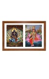 Maa kali and rukmini Photo Frame - 11x15Inches - Spiritual Artwork for Home Wall Decoration, Puja Room and Office Decoration and Gifting 