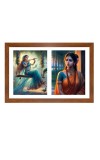 Radha and sita Photo Frame - 11x15Inches - Spiritual Artwork for Home Wall Decoration, Puja Room and Office Decoration and Gifting Radha and sita Photo Frame - 11x15Inches - Spiritual Artwork for Home Wall Decoration, Puja Room and Office Decoration and Gifting