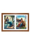 Radha and uma Photo Frame - 11x15Inches - Spiritual Artwork for Home Wall Decoration, Puja Room and Office Decoration and Gifting Radha and uma Photo Frame - 11x15Inches - Spiritual Artwork for Home Wall Decoration, Puja Room and Office Decoration and Gifting