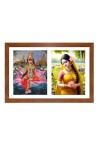 Rukmini and satyabhama Photo Frame - 11x15Inches - Spiritual Artwork for Home Wall Decoration, Puja Room and Office Decoration and Gifting Rukmini and satyabhama Photo Frame - 11x15Inches - Spiritual Artwork for Home Wall Decoration, Puja Room and Office Decoration and Gifting