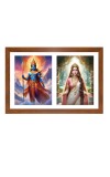 Indra and indrani Photo Frame - 11x15Inches - Spiritual Artwork for Home Wall Decoration, Puja Room and Office Decoration and Gifting Indra and indrani Photo Frame - 11x15Inches - Spiritual Artwork for Home Wall Decoration, Puja Room and Office Decoration and Gifting