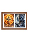 Surya and Chhaya Photo Frame - 11x15Inches - Spiritual Artwork for Home Wall Decoration, Puja Room and Office Decoration and Gifting Surya and Chhaya Photo Frame - 11x15Inches - Spiritual Artwork for Home Wall Decoration, Puja Room and Office Decoration and Gifting