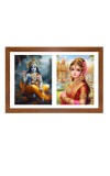 Krishna and radha Photo Frame - 11x15Inches - Spiritual Artwork for Home Wall Decoration, Puja Room and Office Decoration and Gifting 