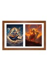 Shani and Mangal Photo Frame - 11x15Inches - Spiritual Artwork for Home Wall Decoration, Puja Room and Office Decoration and Gifting Shani and Mangal Photo Frame - 11x15Inches - Spiritual Artwork for Home Wall Decoration, Puja Room and Office Decoration and Gifting