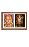 Lord ganesha and venkateshwara Photo Frame - 11x15Inches - Spiritual Artwork for Home Wall Decoration, Puja Room and Office Decoration and Gifting 