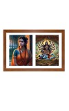 Sita and kali Photo Frame - 11x15Inches - Spiritual Artwork for Home Wall Decoration, Puja Room and Office Decoration and Gifting Sita and kali Photo Frame - 11x15Inches - Spiritual Artwork for Home Wall Decoration, Puja Room and Office Decoration and Gifting