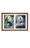 Radha and saraswathi Photo Frame - 11x15Inches - Spiritual Artwork for Home Wall Decoration, Puja Room and Office Decoration and Gifting 