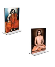 Car Desk/Table Top Sri Sri Pranabananda and Sri Babbaji Acrylic T-Style Photo Stand - 2.5x3.5 Inches, Compact and Stylish Spiritual Display, easily change 2 photos ( Pack of 1 ) Car Desk/Table Top Sri Sri Pranabananda and Sri Babbaji Acrylic T-Style Photo Stand - 2.5x3.5 Inches, Compact and Stylish Spiritual Display, easily change 2 photos ( Pack of 1 )