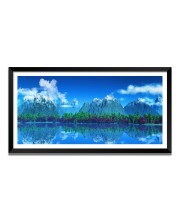 Nature Landscape Floating Frame Scenery Digital Print - 12x24 inch Modern Nature Wall Art for Living Room, Bedroom, Office, Hotels, Drawing Room