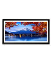 Nature Landscape Floating Frame Scenery Digital Print - 12x24 inch Modern Nature Wall Art for Living Room, Bedroom, Office, Hotels, Drawing Room