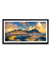 Nature Landscape Floating Frame Scenery Digital Print - 12x24 inch Modern Nature Wall Art for Living Room, Bedroom, Office, Hotels, Drawing Room