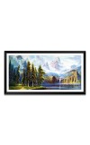 Nature Landscape Floating Frame Scenery Digital Print - 12x24 inch Modern Nature Wall Art for Living Room, Bedroom, Office, Hotels, Drawing Room