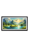 Nature Landscape Floating Frame Scenery Digital Print - 12x24 inch Modern Nature Wall Art for Living Room, Bedroom, Office, Hotels, Drawing Room Nature Landscape Floating Frame Scenery Digital Print - 12x24 inch Modern Nature Wall Art for Living Room, Bedroom, Office, Hotels, Drawing Room