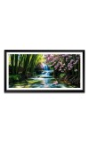 Nature Landscape Floating Frame Scenery Digital Print - 12x24 inch Modern Nature Wall Art for Living Room, Bedroom, Office, Hotels, Drawing Room