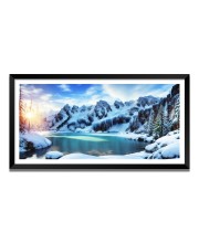Nature Landscape Floating Frame Scenery Digital Print - 12x24 inch Modern Nature Wall Art for Living Room, Bedroom, Office, Hotels, Drawing Room