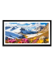 Nature Landscape Floating Frame Scenery Digital Print - 12x24 inch Modern Nature Wall Art for Living Room, Bedroom, Office, Hotels, Drawing Room