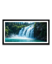 Nature Landscape Floating Frame Scenery Digital Print - 12x24 inch Modern Nature Wall Art for Living Room, Bedroom, Office, Hotels, Drawing Room