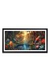 Nature Landscape Floating Frame Scenery Digital Print - 12x24 inch Modern Nature Wall Art for Living Room, Bedroom, Office, Hotels, Drawing Room