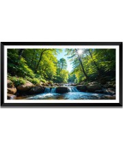 Nature Landscape Floating Frame Scenery Digital Print - 12x24 inch Modern Nature Wall Art for Living Room, Bedroom, Office, Hotels, Drawing Room