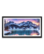 Nature Landscape Floating Frame Scenery Digital Print - 12x24 inch Modern Nature Wall Art for Living Room, Bedroom, Office, Hotels, Drawing Room