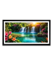 Nature Landscape Floating Frame Scenery Digital Print - 12x24 inch Modern Nature Wall Art for Living Room, Bedroom, Office, Hotels, Drawing Room Nature Landscape Floating Frame Scenery Digital Print - 12x24 inch Modern Nature Wall Art for Living Room, Bedroom, Office, Hotels, Drawing Room