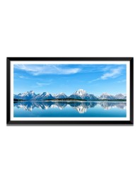 Nature Landscape Floating Frame Scenery Digital Print - 12x24 inch Modern Nature Wall Art for Living Room, Bedroom, Office, Hotels, Drawing Room