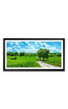 Nature Landscape Floating Frame Scenery Digital Print - 12x24 inch Modern Nature Wall Art for Living Room, Bedroom, Office, Hotels, Drawing Room