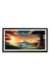Nature Landscape Floating Frame Scenery Digital Print - 12x24 inch Modern Nature Wall Art for Living Room, Bedroom, Office, Hotels, Drawing Room Nature Landscape Floating Frame Scenery Digital Print - 12x24 inch Modern Nature Wall Art for Living Room, Bedroom, Office, Hotels, Drawing Room